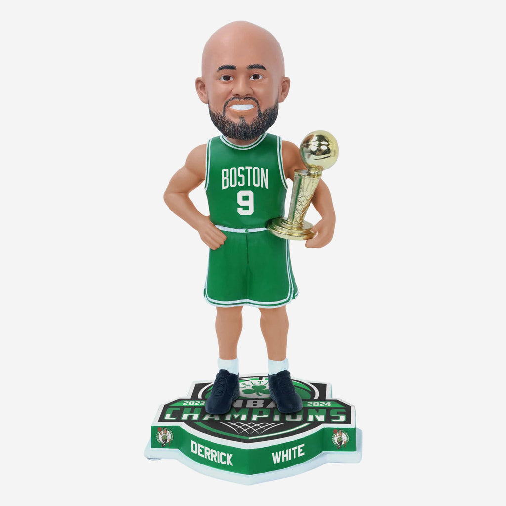 Derrick White Boston Celtics 2024 NBA Champions Green Bobblehead FOCO - FOCO.com