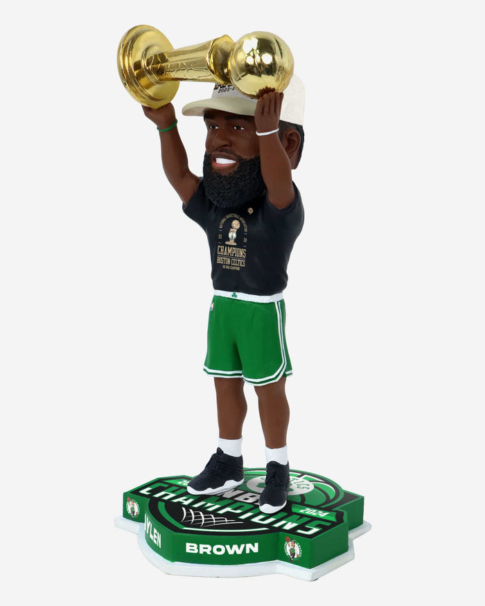 Jaylen Brown Boston Celtics 2024 NBA Champions Trophy Hoist Bobblehead FOCO - FOCO.com