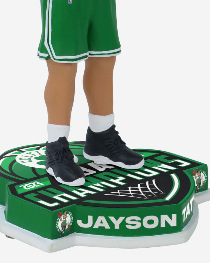 Jayson Tatum Boston Celtics 2024 NBA Champions Trophy Hoist Bobblehead FOCO - FOCO.com