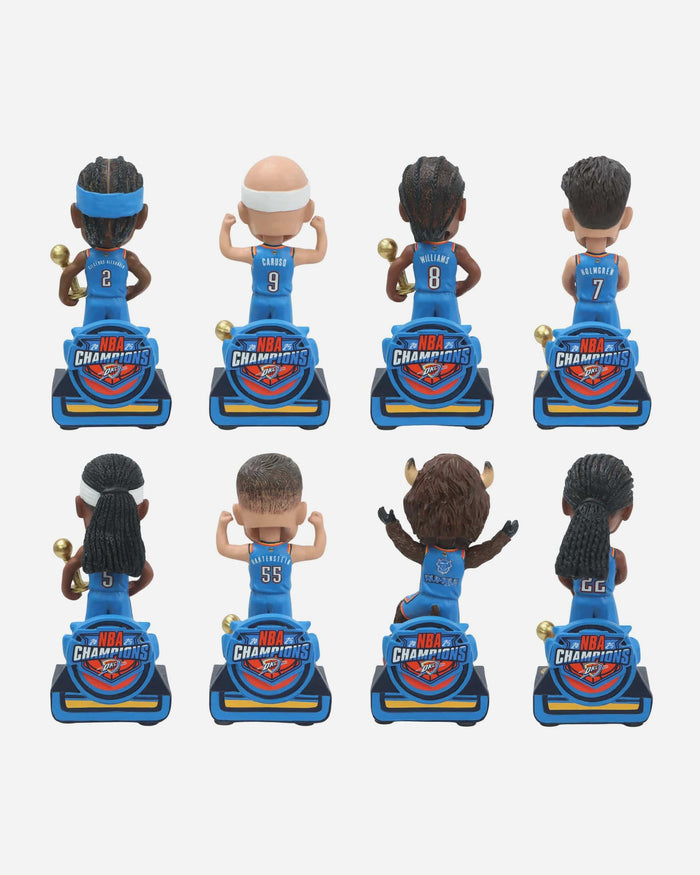 Oklahoma City Thunder 2025 NBA Champions Mini Bobblehead Boxed Set FOCO - FOCO.com