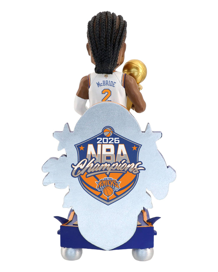 Miles McBride New York Knicks 2026 NBA Champions Celebration Bobblehead FOCO - FOCO.com