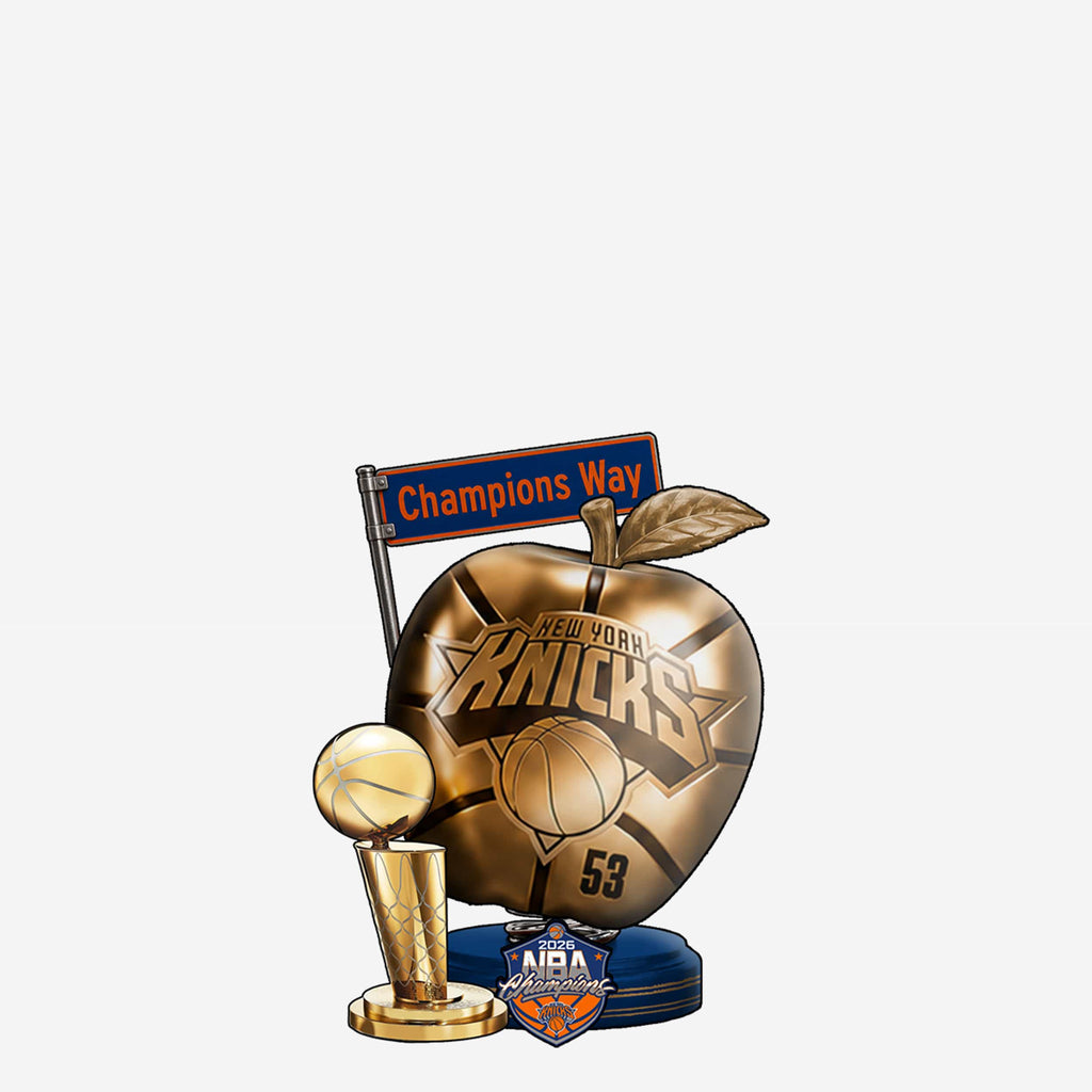 New York Knicks 2026 NBA Champions Golden Big Apple Bobble FOCO - FOCO.com