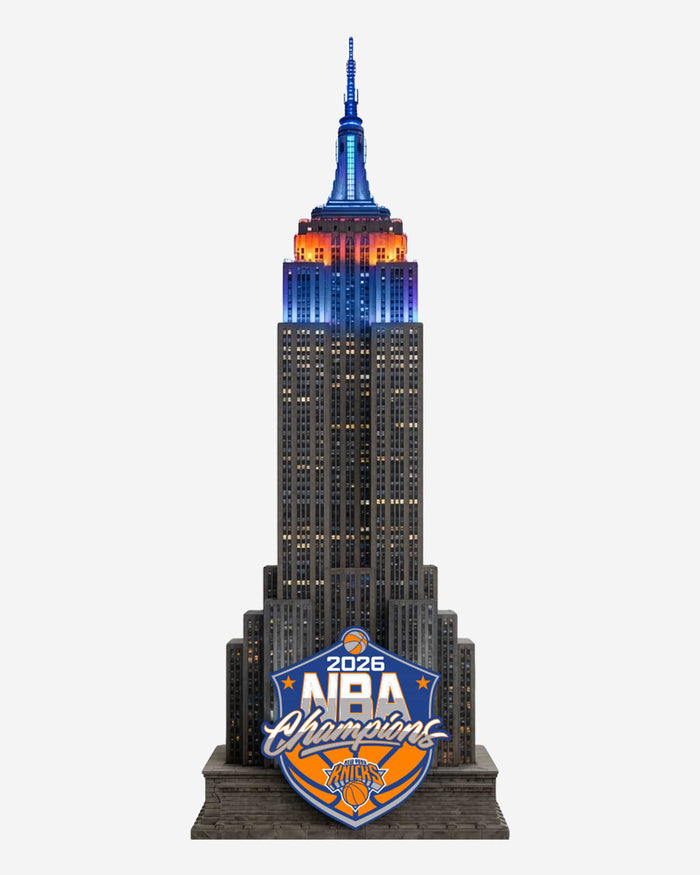 New York Knicks 2026 NBA Champions Light Up Empire State Building Bobble