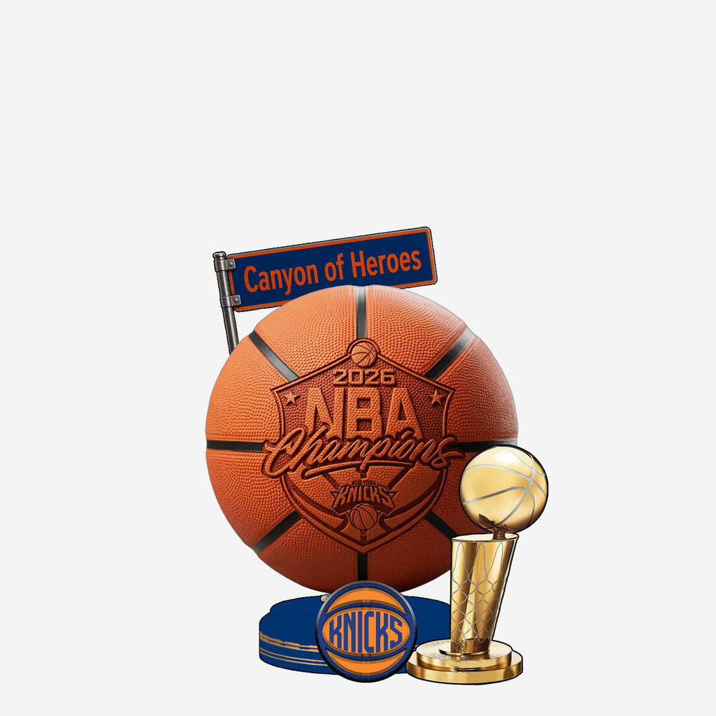 New York Knicks 2026 NBA Champions Thematic Basketball Bobble FOCO - FOCO.com