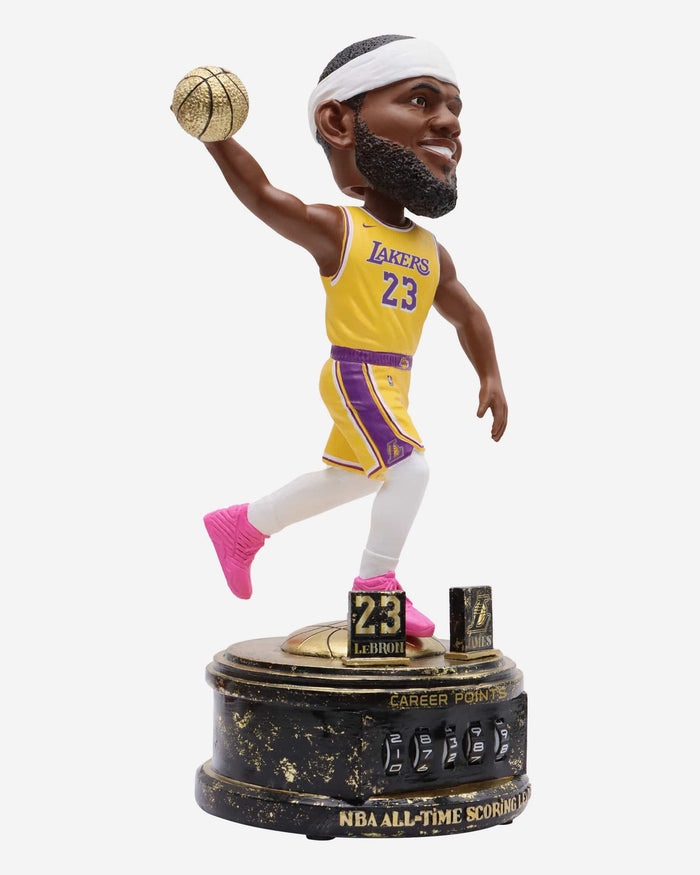 LeBron James Los Angeles Lakers Point Counter Bobblehead FOCO - FOCO.com