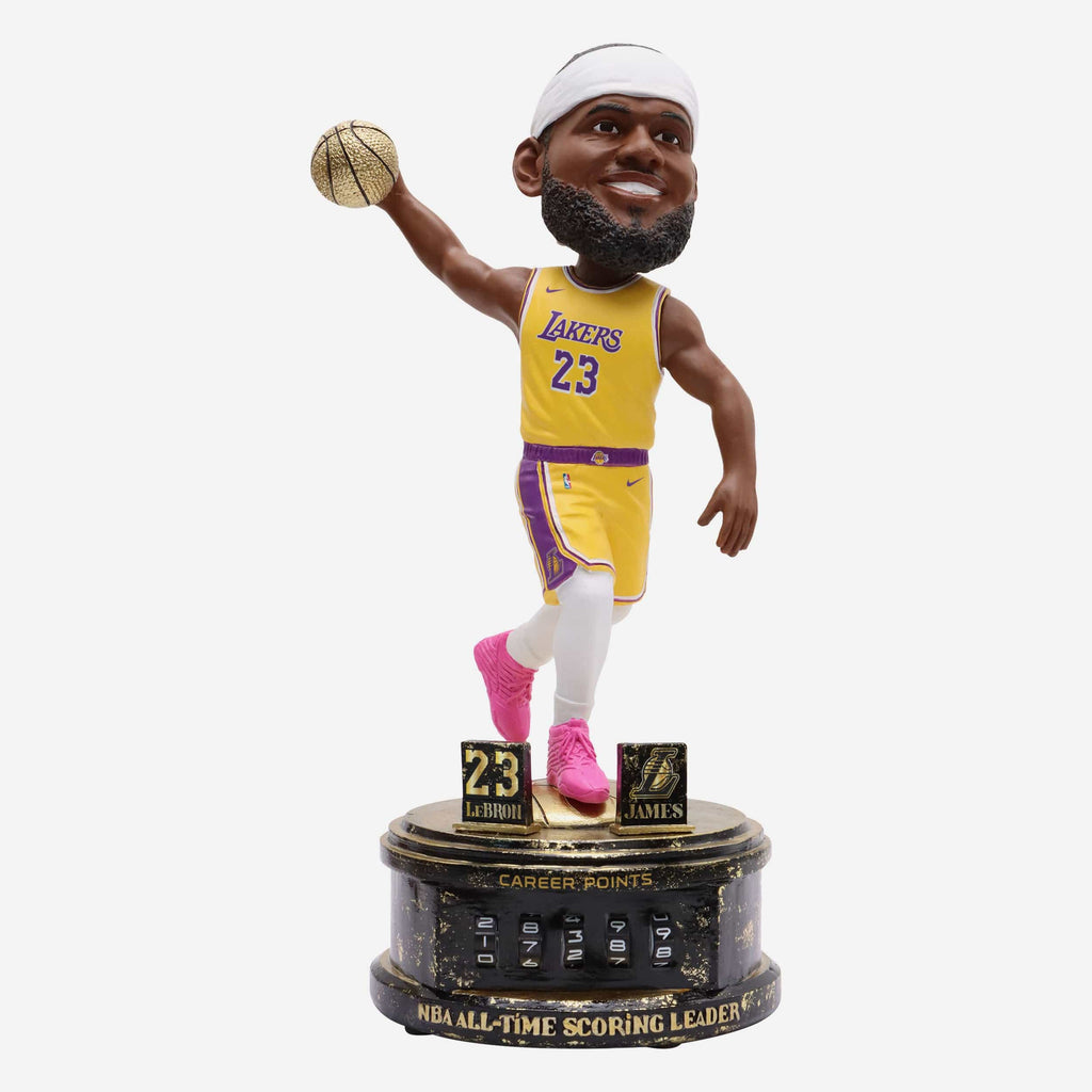 LeBron James Los Angeles Lakers Point Counter Bobblehead FOCO - FOCO.com