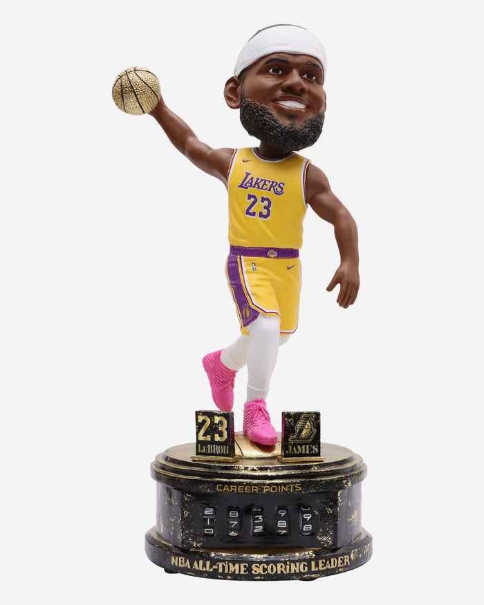 LeBron James Los Angeles Lakers Point Counter Bobblehead FOCO - FOCO.com