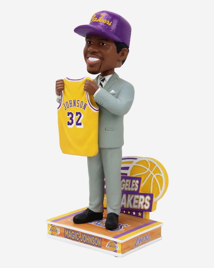 Magic Johnson Los Angeles Lakers 1979 Draft Pick Bobblehead FOCO - FOCO.com