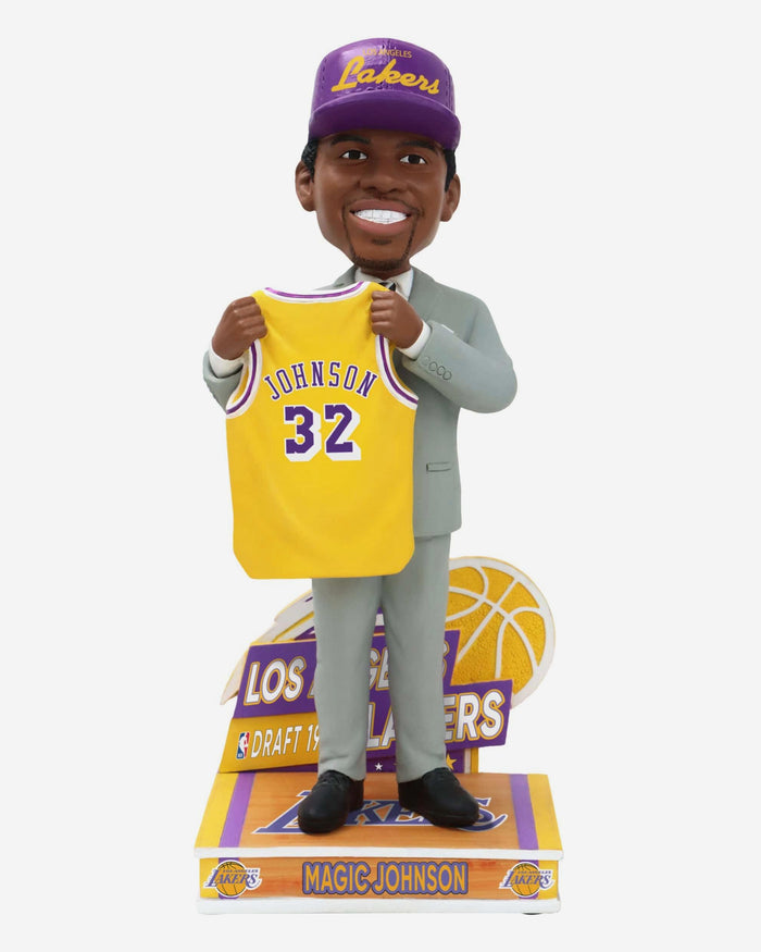 Magic Johnson Los Angeles Lakers 1979 Draft Pick Bobblehead FOCO - FOCO.com