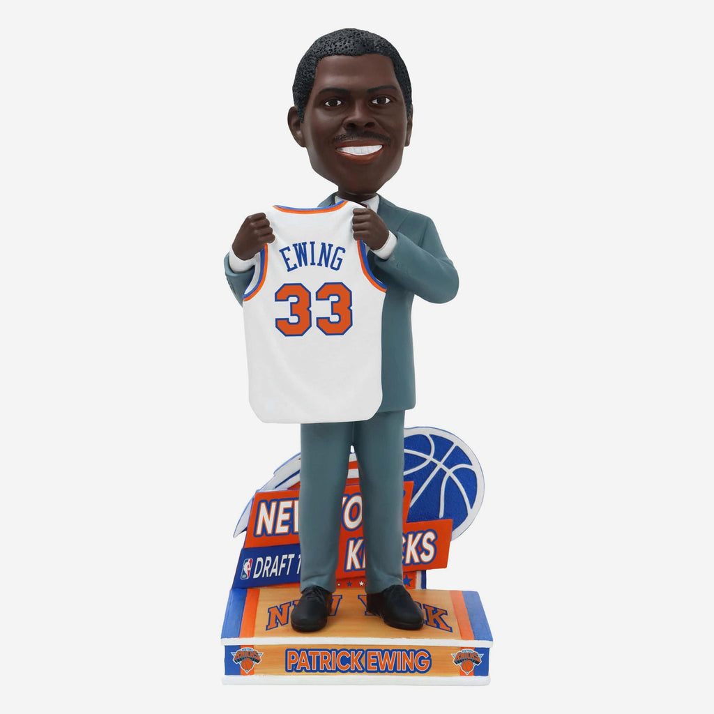 Patrick Ewing New York Knicks 1985 NBA Draft Pick Bobblehead FOCO - FOCO.com