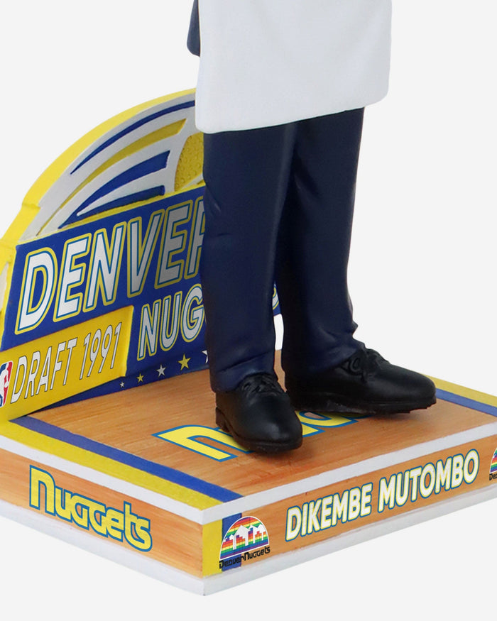 Dikembe Mutombo Denver Nuggets 1991 Draft Pick Bobblehead FOCO - FOCO.com