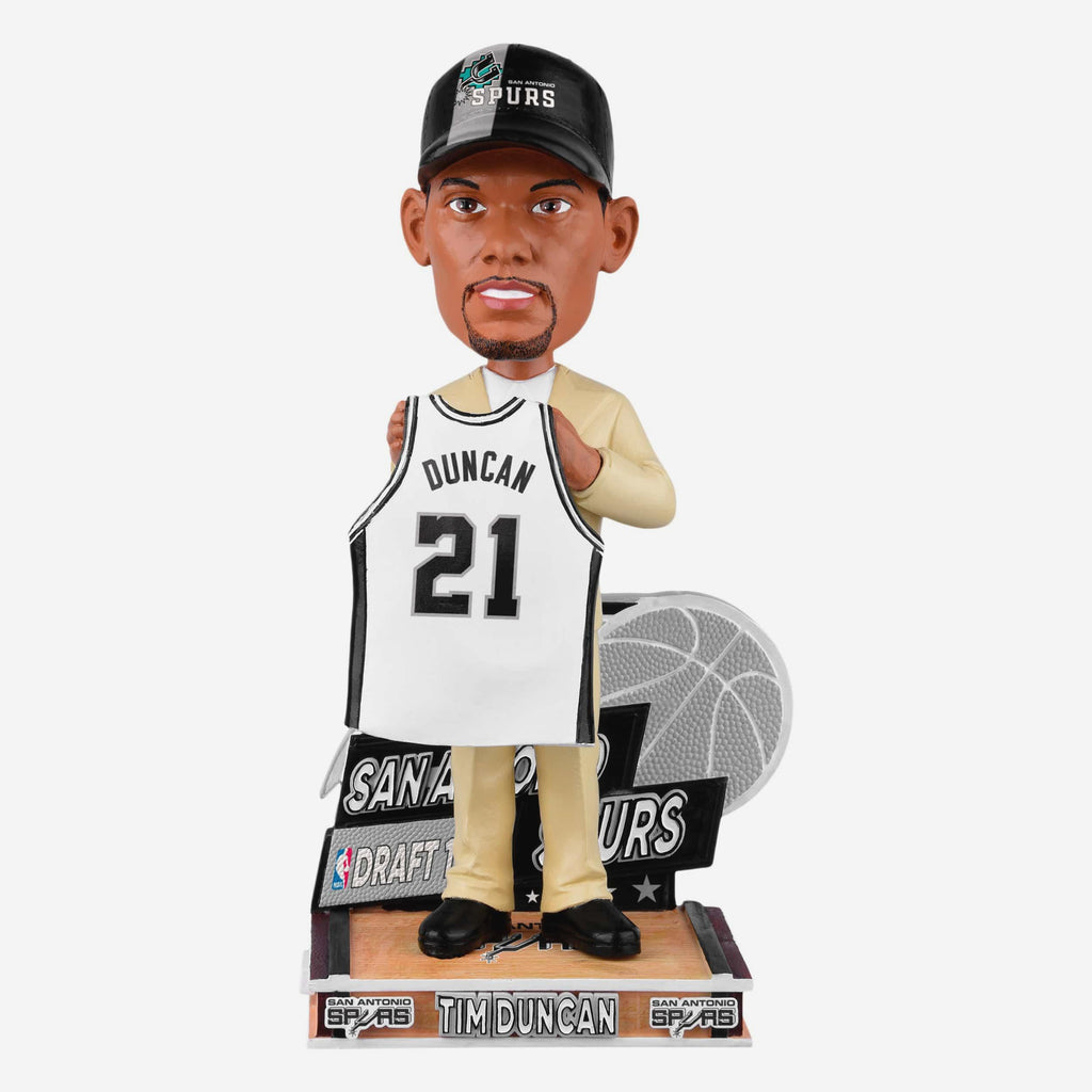 Tim Duncan San Antonio Spurs 1997 Draft Pick Bobblehead FOCO - FOCO.com