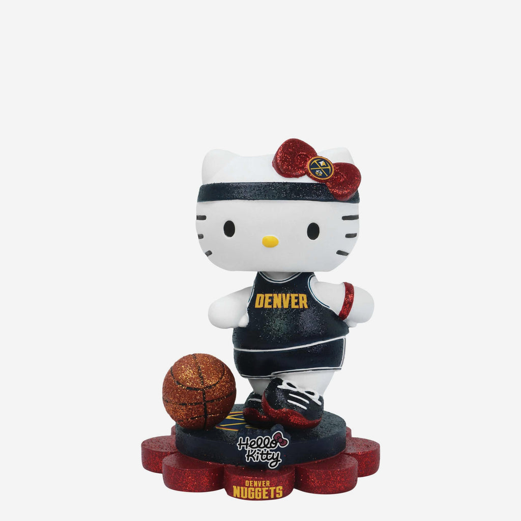 Denver Nuggets Hello Kitty® Glitter Mini Bobblehead FOCO - FOCO.com