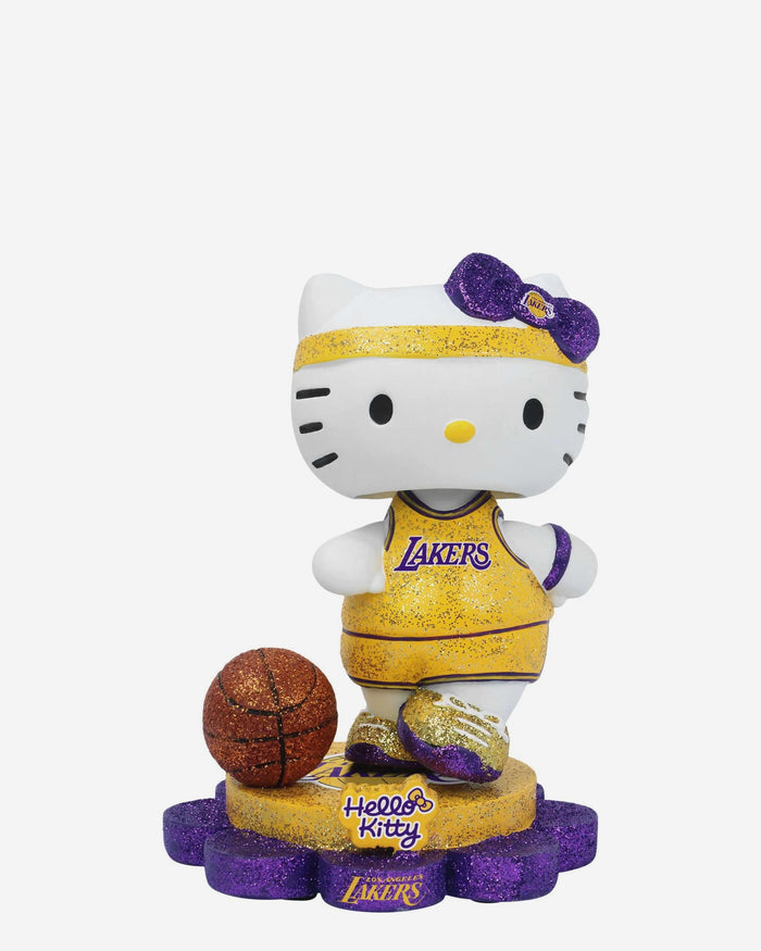Los Angeles Lakers Hello Kitty® Glitter Mini Bobblehead FOCO - FOCO.com