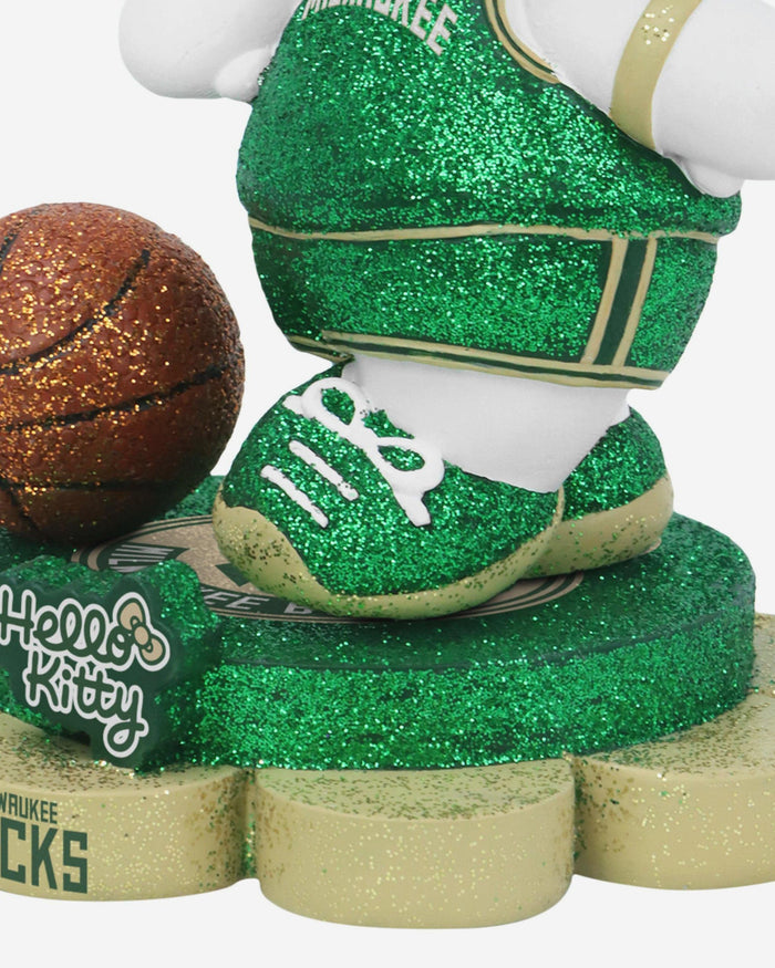 Milwaukee Bucks Hello Kitty® Glitter Mini Bobblehead FOCO - FOCO.com
