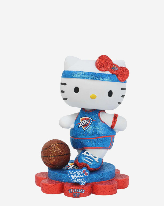 Oklahoma City Thunder Hello Kitty® Glitter Mini Bobblehead FOCO - FOCO.com