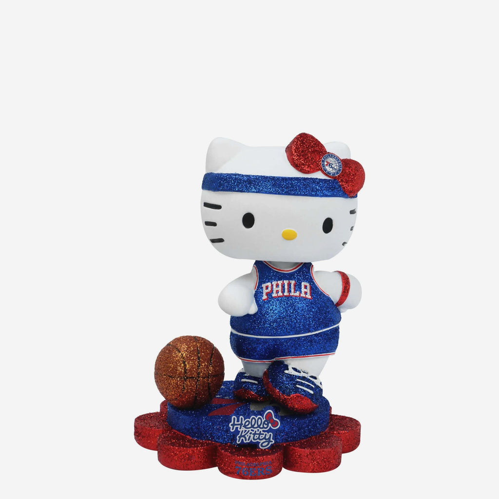 Philadelphia 76ers Hello Kitty® Glitter Mini Bobblehead FOCO - FOCO.com