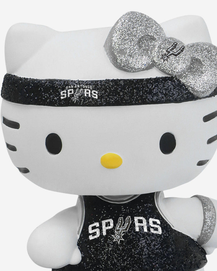 San Antonio Spurs Hello Kitty® Glitter Mini Bobblehead FOCO - FOCO.com