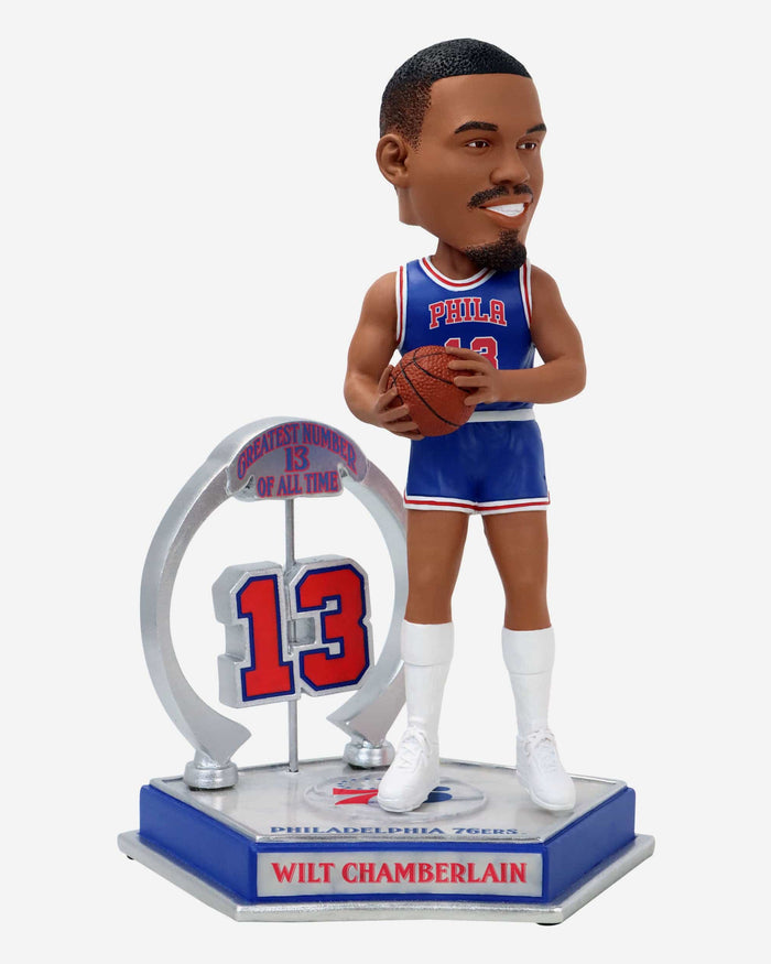 Wilt Chamberlain Philadelphia 76ers Legendary Number 13 Bobblehead FOCO - FOCO.com