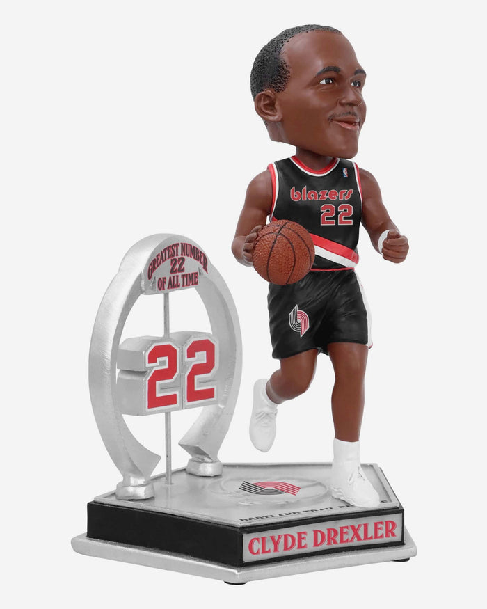 Clyde Drexler Portland Trail Blazers Legendary Number 22 Bobblehead FOCO - FOCO.com