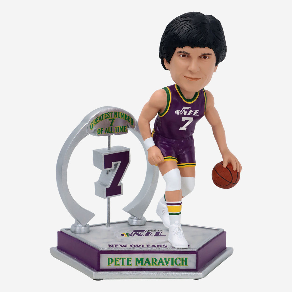 Pete Maravich Utah Jazz Legendary Number 7 Bobblehead FOCO - FOCO.com