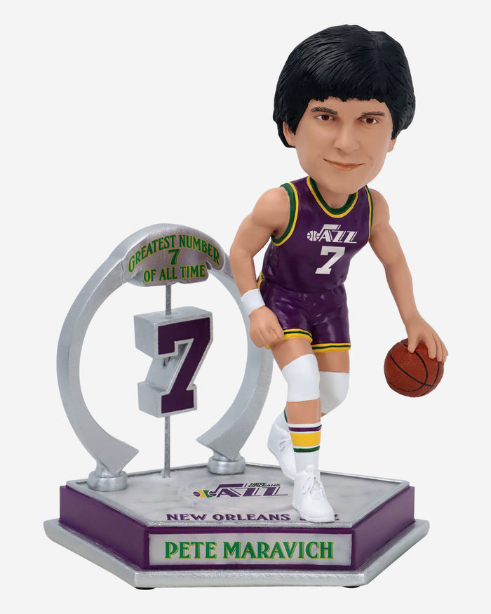 Pete Maravich Utah Jazz Legendary Number 7 Bobblehead FOCO - FOCO.com