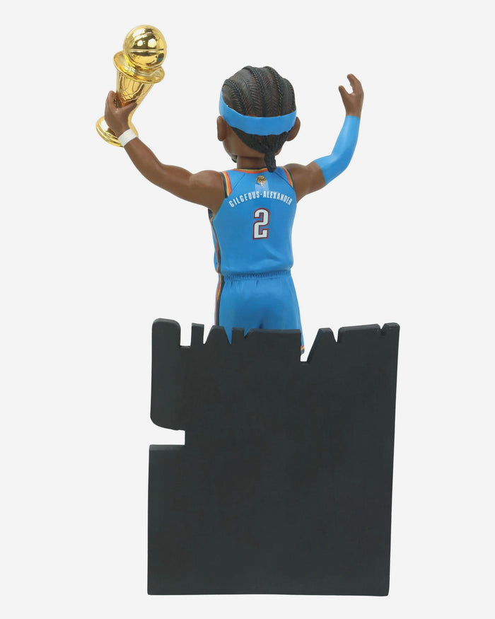 Shai Gilgeous-Alexander Oklahoma City Thunder 2025 NBA Champions MVP Celebration Bobblehead FOCO - FOCO.com