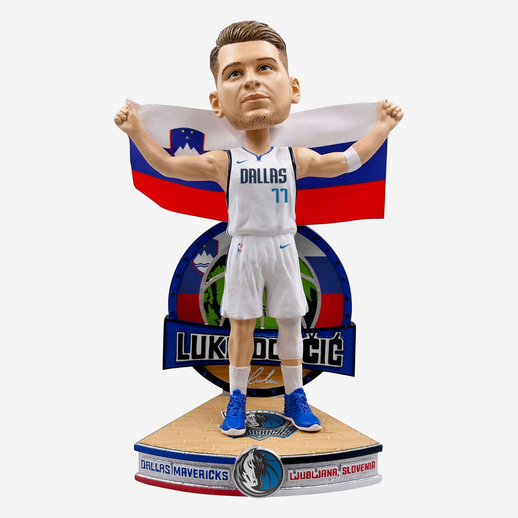 Luka Doncic Dallas Mavericks Slovenian National Flag International Collection Bobblehead FOCO - FOCO.com