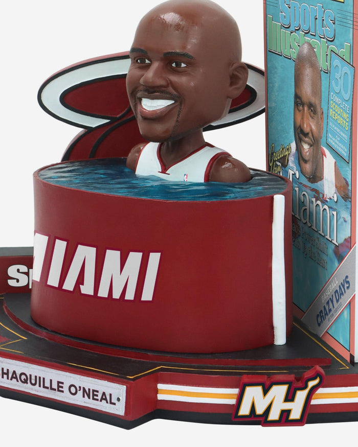 Shaquille O'Neal Miami Heat Greetings From Miami 2004 NBA Preview Sports Illustrated Cover Bobblehead FOCO - FOCO.com