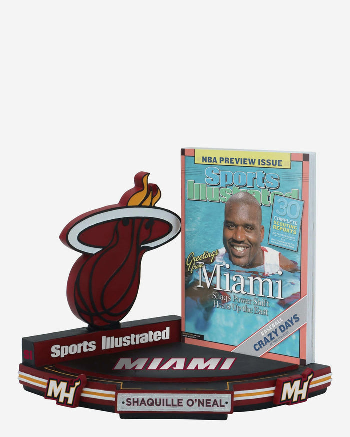 Shaquille O'Neal Miami Heat Greetings From Miami 2004 NBA Preview Sports Illustrated Cover Bobblehead FOCO - FOCO.com