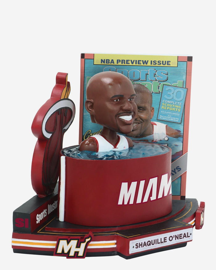 Shaquille O'Neal Miami Heat Greetings From Miami 2004 NBA Preview Sports Illustrated Cover Bobblehead FOCO - FOCO.com
