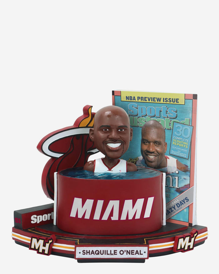 Shaquille O'Neal Miami Heat Greetings From Miami 2004 NBA Preview Sports Illustrated Cover Bobblehead FOCO - FOCO.com