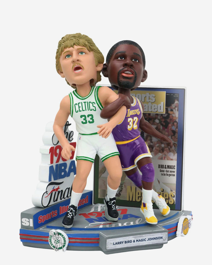 Larry Bird & Magic Johnson Boston Celtics & Los Angeles Lakers Memories Sports Illustrated Cover Bobblehead FOCO - FOCO.com