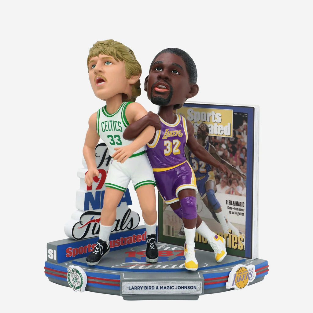 Larry Bird & Magic Johnson Boston Celtics & Los Angeles Lakers Memories Sports Illustrated Cover Bobblehead FOCO - FOCO.com