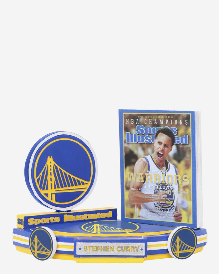 Steph Curry Golden State Warriors Splashdown Sports Illustrated Cover Bobblehead FOCO - FOCO.com
