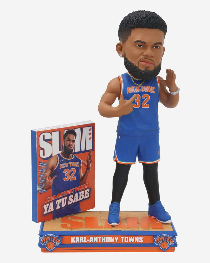Karl-Anthony Towns New York Knicks Ya Tu Sabe Slam Magazine Cover Bobblehead FOCO - FOCO.com