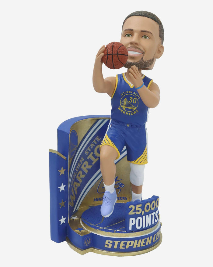 Steph Curry Golden State Warriors 25,000 Points Milestone Bobblehead FOCO - FOCO.com
