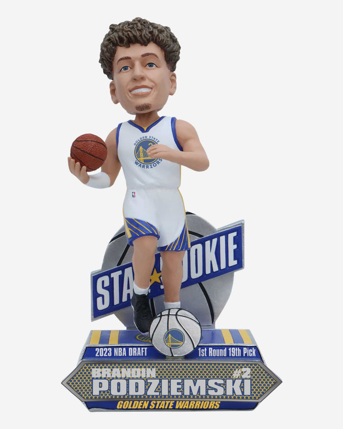 Brandin Podziemski Golden State Warriors 2023 Rookie Series Bobblehead FOCO - FOCO.com