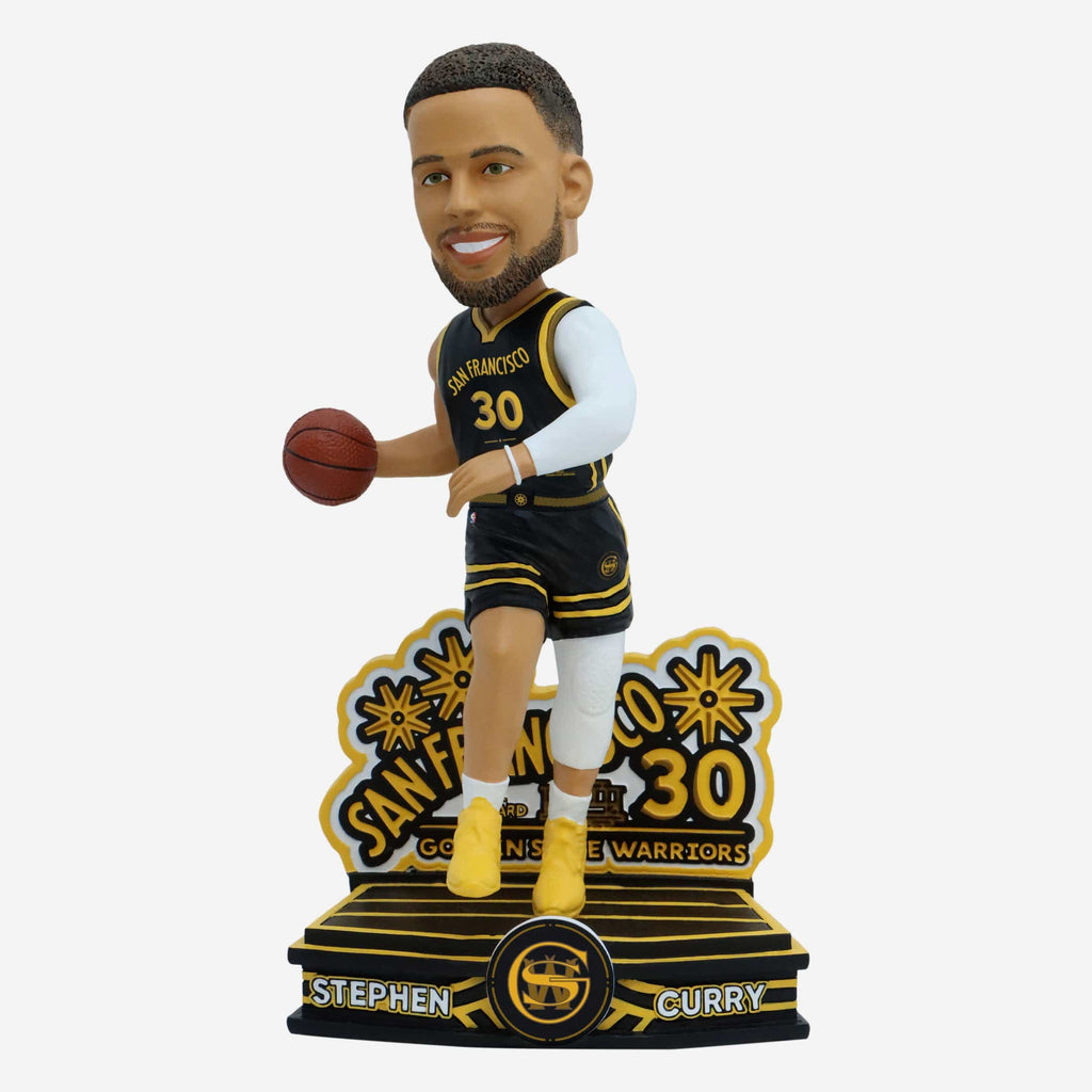 Steph Curry Golden State Warriors 2024 City Jersey Bobblehead FOCO - FOCO.com