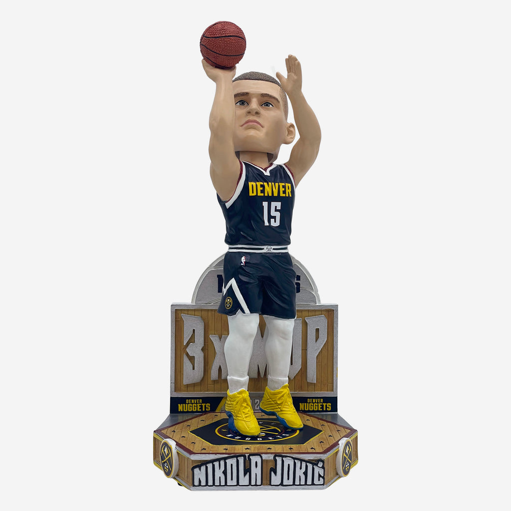 Nikola Jokic Denver Nuggets 2024 NBA 3X MVP Bobblehead FOCO - FOCO.com