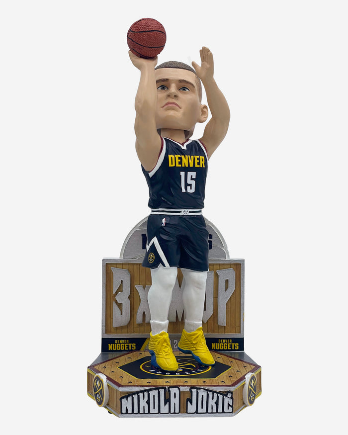 Nikola Jokic Denver Nuggets 2024 NBA 3X MVP Bobblehead FOCO - FOCO.com