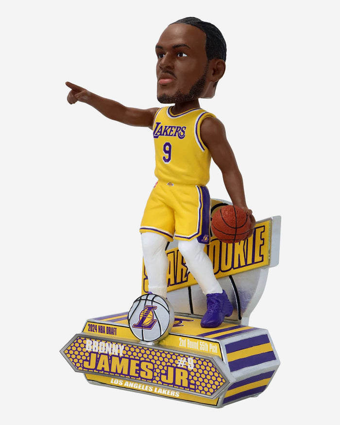 Bronny James Los Angeles Lakers 2024 Rookie Series Bobblehead FOCO - FOCO.com