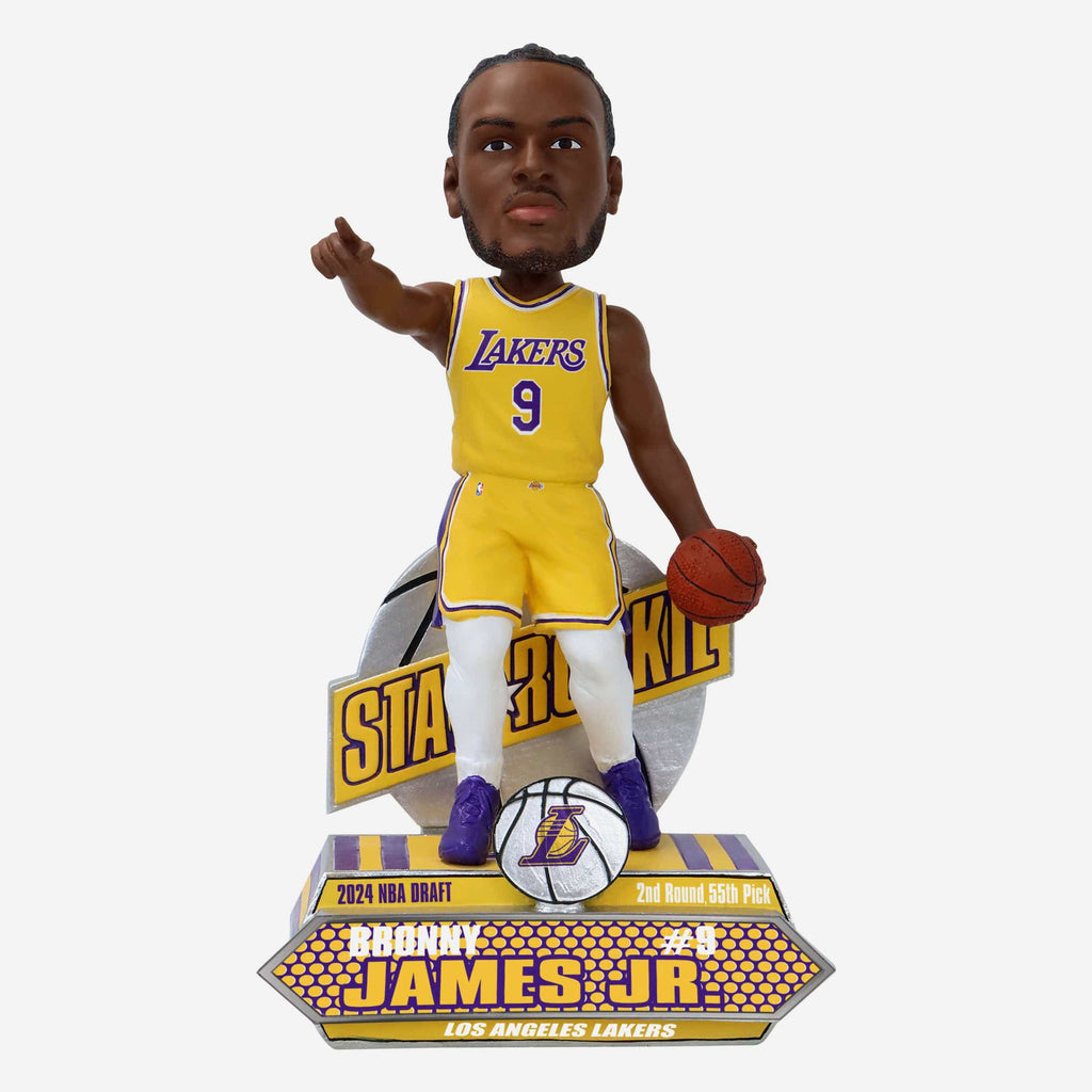 Bronny James Los Angeles Lakers 2024 Rookie Series Bobblehead FOCO - FOCO.com