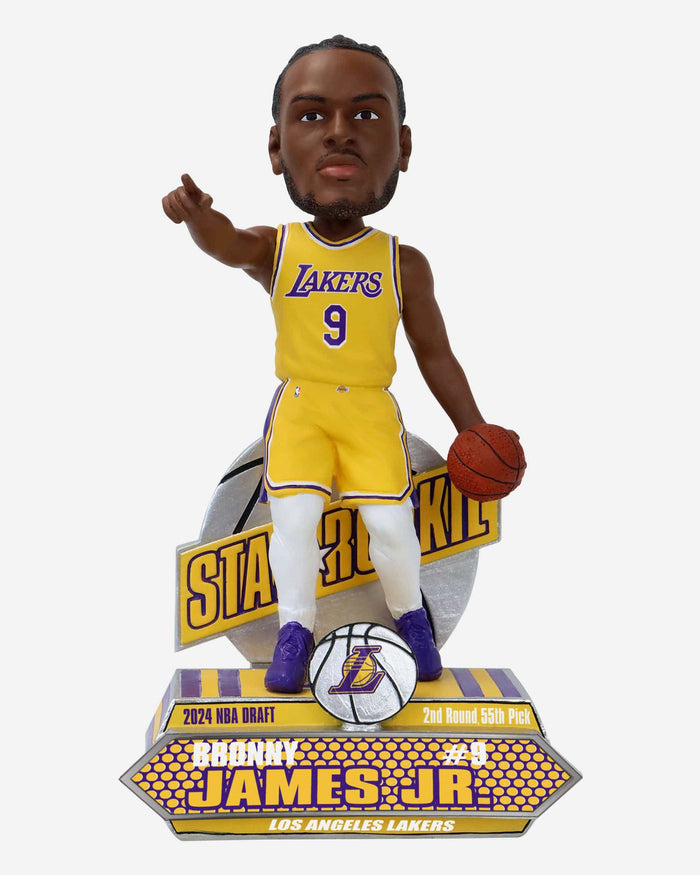 Bronny James Los Angeles Lakers 2024 Rookie Series Bobblehead FOCO - FOCO.com