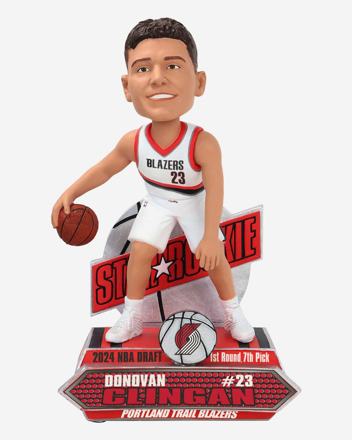 Donovan Clingan Portland Trail Blazers 2024 Rookie Series Bobblehead FOCO - FOCO.com