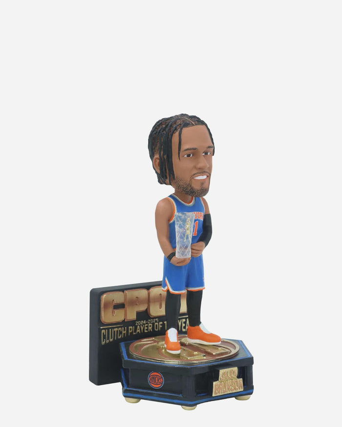 Jalen Brunson New York Knicks Clutch Player of the Year Mini Bobblehead FOCO - FOCO.com