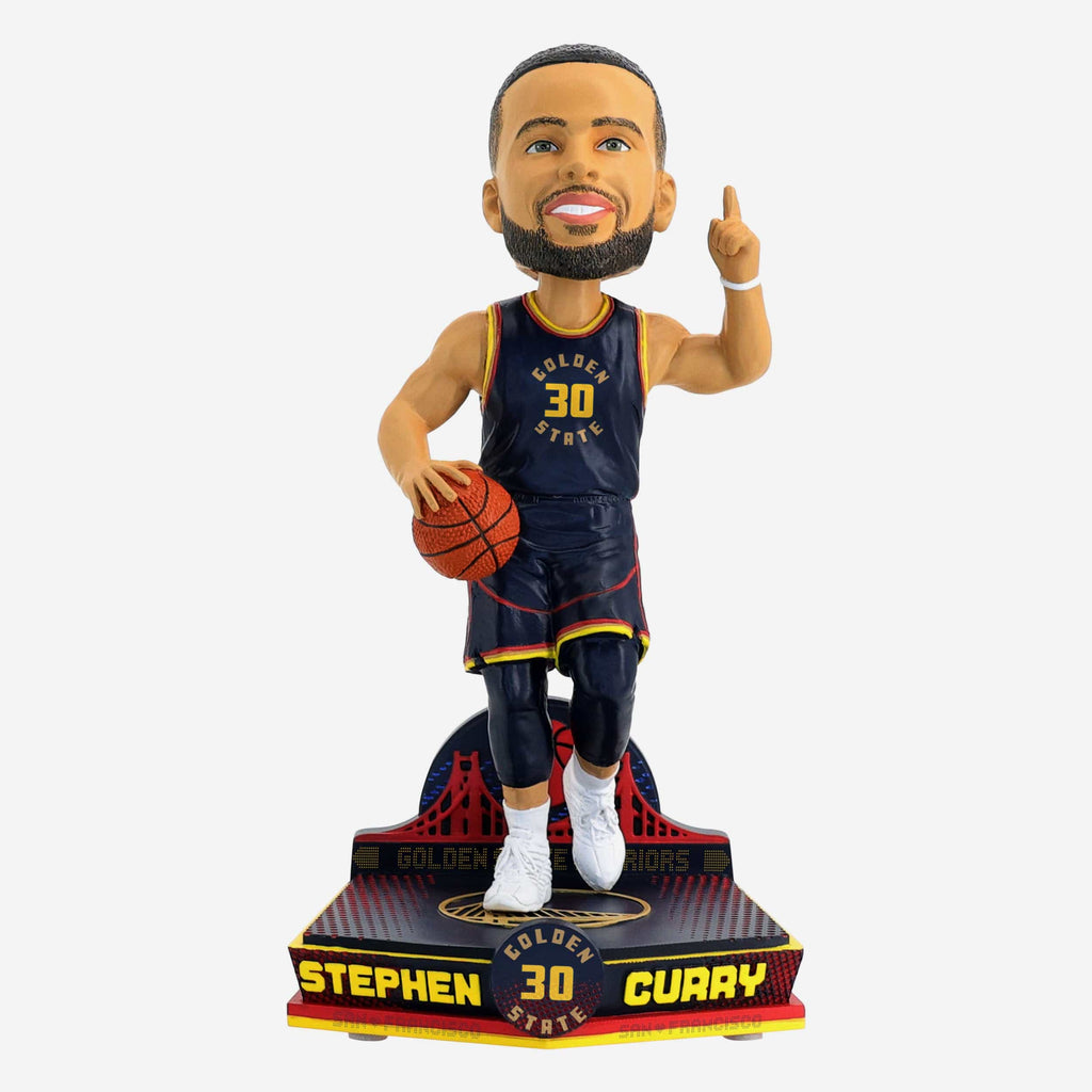 Steph Curry Golden State Warriors 2025 City Jersey Bobblehead FOCO - FOCO.com