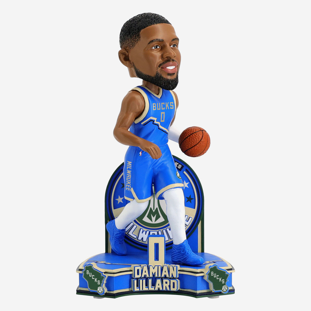 Damian Lillard Milwaukee Bucks 2025 City Jersey Bobblehead FOCO - FOCO.com