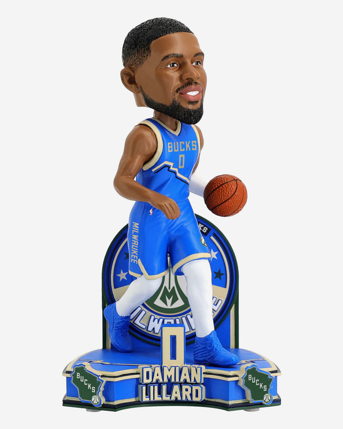 Damian Lillard Milwaukee Bucks 2025 City Jersey Bobblehead FOCO - FOCO.com