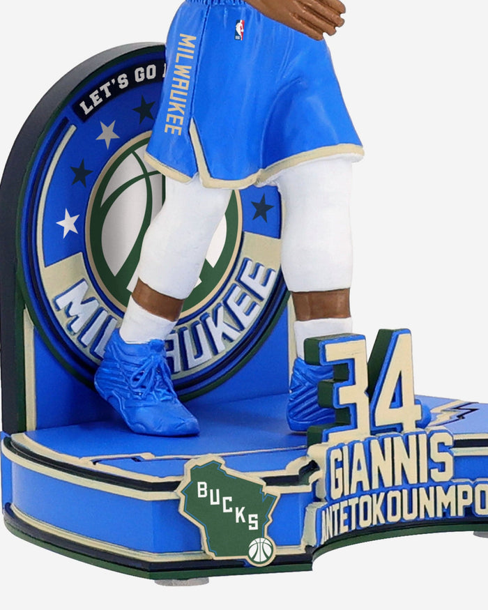 Giannis Antetokounmpo Milwaukee Bucks 2025 City Jersey Bobblehead FOCO - FOCO.com